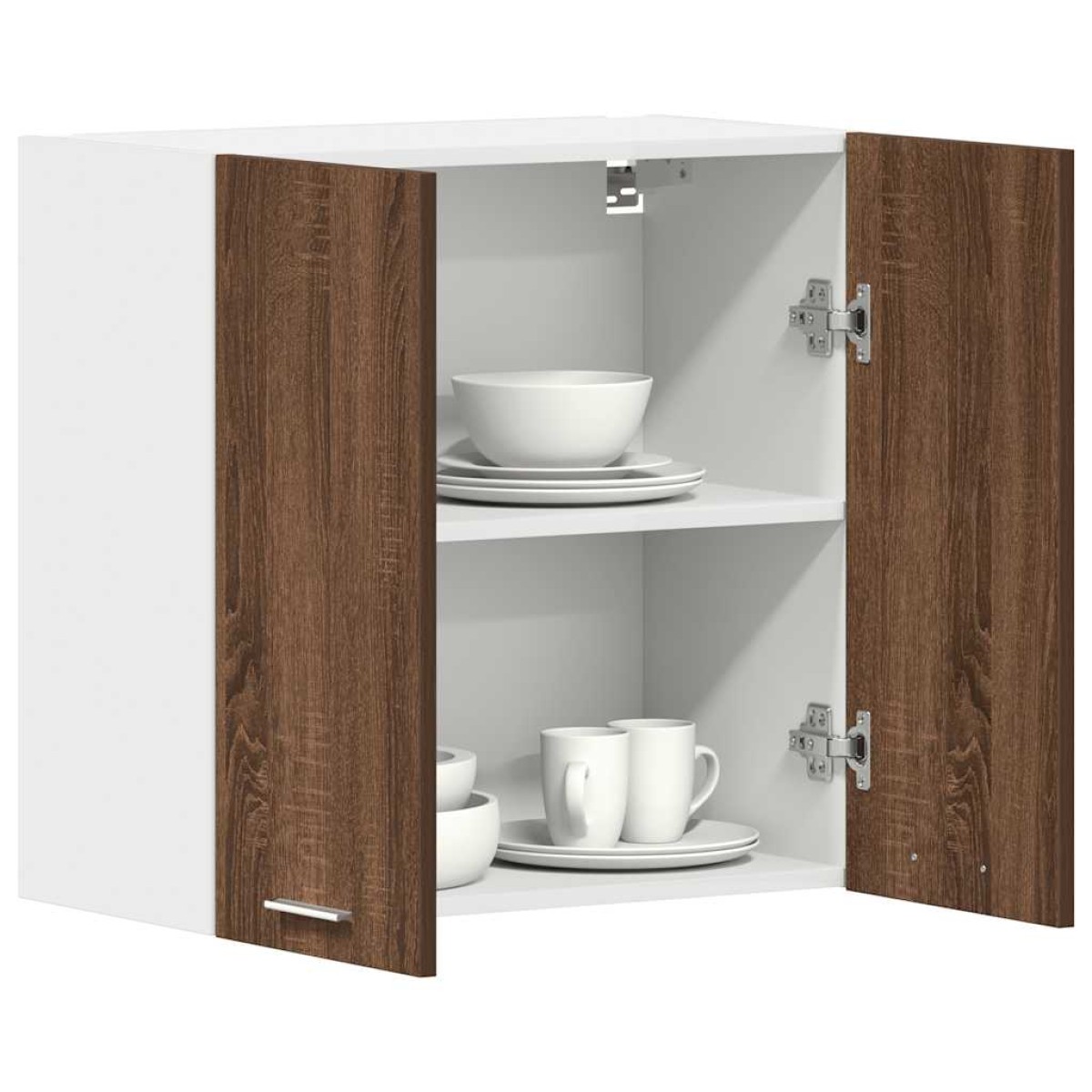 vidaXL Κρεμαστό Ντουλάπι Καφέ Δρυς 60x31x60 εκ. από Επεξεργασμένο Ξύλο