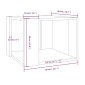 vidaXL Τραπεζάκι Σαλονιού Καπνιστή Δρυς 40x40x30 εκ Επεξεργασμένο Ξύλο