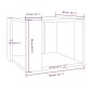 vidaXL Τραπεζάκι Σαλονιού Γκρι Sonoma 40x40x30 εκ. Επεξεργασμένο Ξύλο