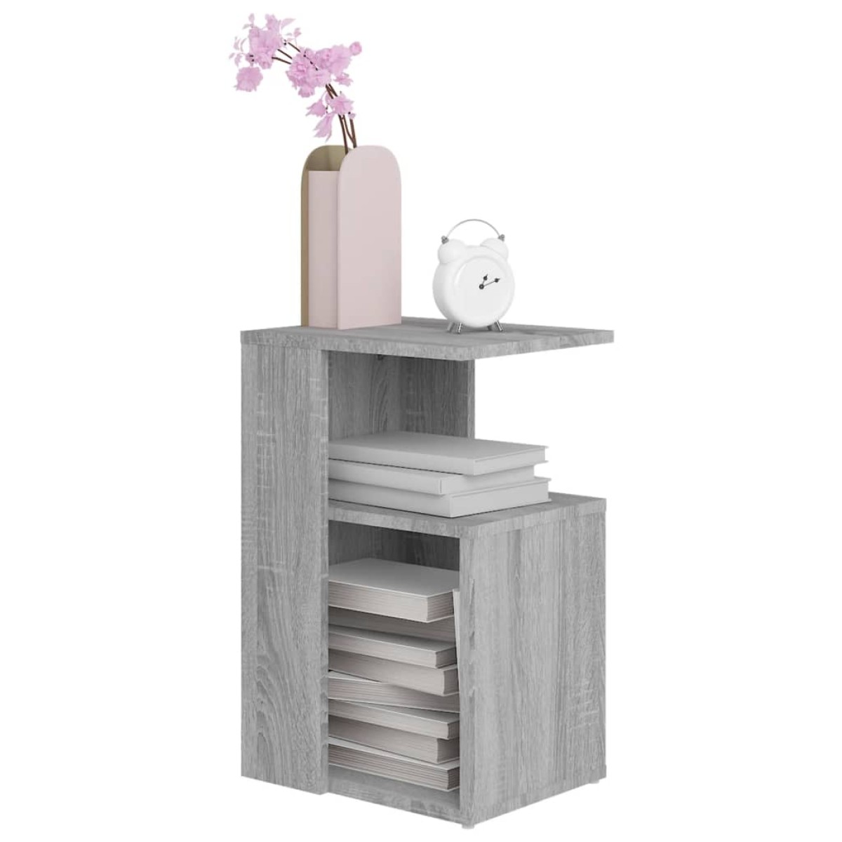 vidaXL Τραπέζι Βοηθητικό Γκρι Sonoma 36x30x56 εκ. Επεξεργασμένο Ξύλο