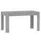 vidaXL Τραπεζαρία Γκρι Sonoma 140 x 74,5 x 76 εκ. Επεξεργασμένο Ξύλο
