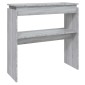 vidaXL Τραπέζι Κονσόλα Γκρι Sonoma 80 x 30 x 80 εκ. Επεξεργασμένο Ξύλο