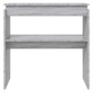 vidaXL Τραπέζι Κονσόλα Γκρι Sonoma 80 x 30 x 80 εκ. Επεξεργασμένο Ξύλο