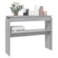 vidaXL Τραπέζι Κονσόλα Γκρι Sonoma 102x30x80 εκ. Επεξεργασμένο Ξύλο