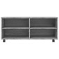 vidaXL Έπιπλο Τηλεόρασης με Ροδάκια Γκρι Sonoma 90x35x35 εκ Επεξ. Ξύλο