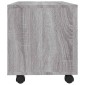 vidaXL Έπιπλο Τηλεόρασης με Ροδάκια Γκρι Sonoma 90x35x35 εκ Επεξ. Ξύλο