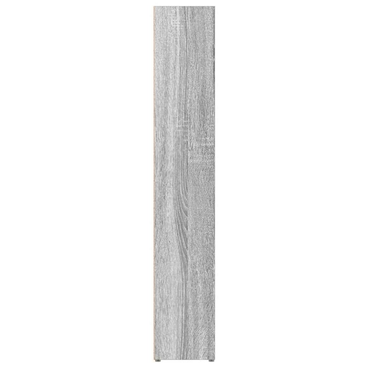 vidaXL Ντουλάπια CD 2 τεμ. Γκρι Sonoma 21x16x93,5 εκ. Επεξεργ. Ξύλο