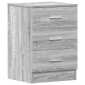 vidaXL Κομοδίνα 2 Τεμ. Γκρι Sonoma 38x35x56 εκ. από Επεξεργασμένο Ξύλο