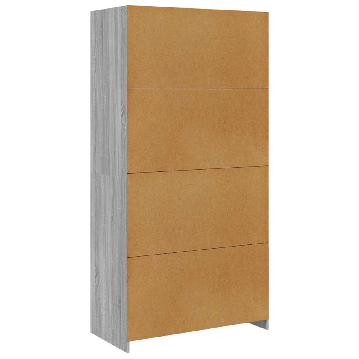 vidaXL Ντουλάπα Γκρι Sonoma 100x50x200 εκ. από Επεξεργασμένο Ξύλο