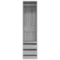 vidaXL Ντουλάπα με Συρτάρια Γκρι Sonoma 50 x 50 x 200 εκ Επεξεργ. Ξύλο