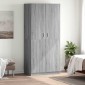 vidaXL Ντουλάπα Γκρι Sonoma 90 x 52 x 200 εκ. από Επεξεργασμένο Ξύλο