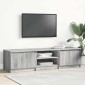 vidaXL Έπιπλο Τηλεόρασης Γκρι Sonoma 140x40x35,5 εκ. από Επεξεργ. Ξύλο