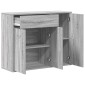 vidaXL Ντουλάπι Γκρι Sonoma 88x30x70 εκ. από Επεξεργασμένο Ξύλο