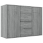 vidaXL Ντουλάπι Γκρι Sonoma 88x30x65 εκ. από Επεξεργασμένο Ξύλο