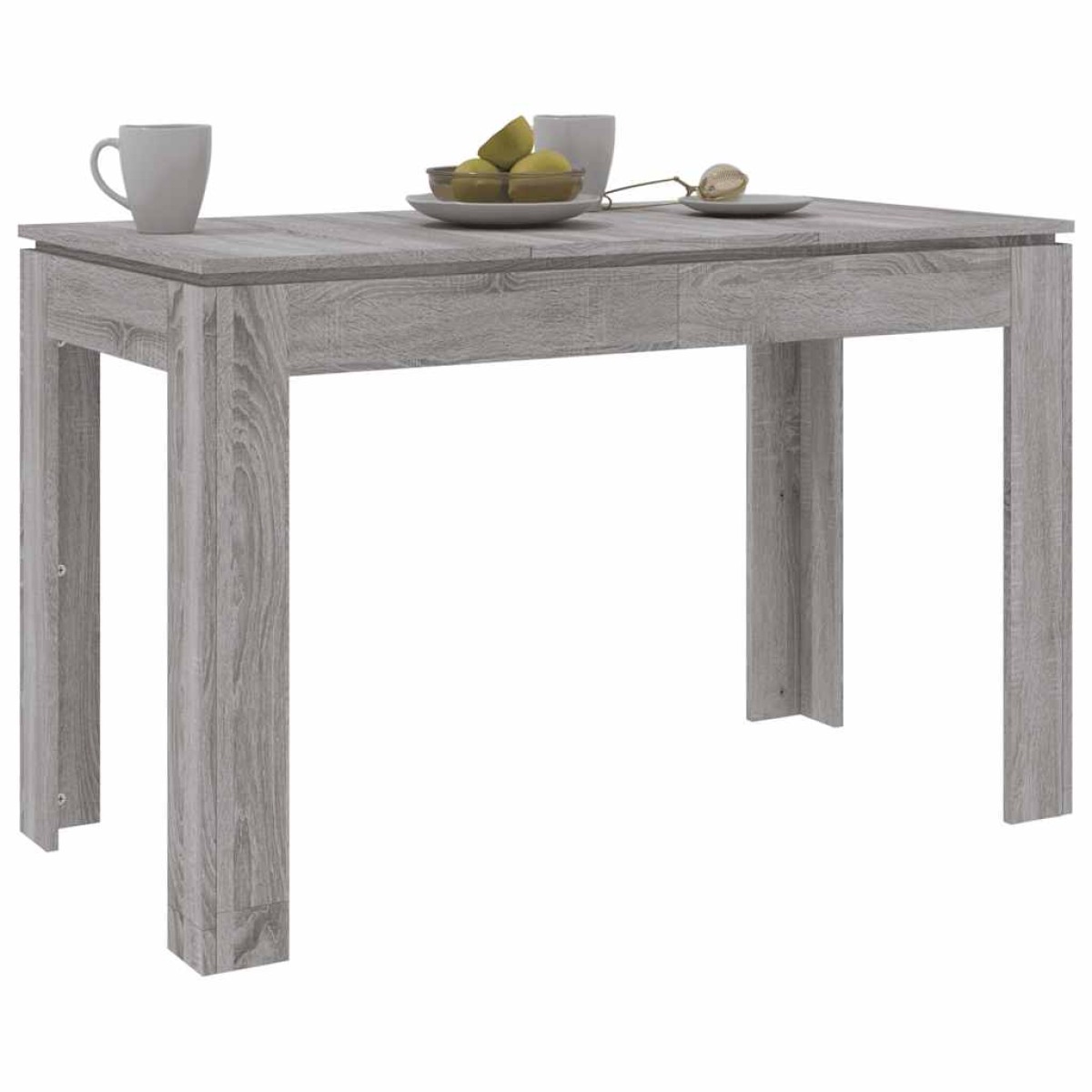 vidaXL Τραπεζαρία Γκρι Sonoma 120 x 60 x 76 εκ. από Επεξεργασμένο Ξύλο
