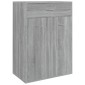 vidaXL Παπουτσοθήκη Γκρι Sonoma 60x35x84 εκ. από Επεξεργασμένο Ξύλο