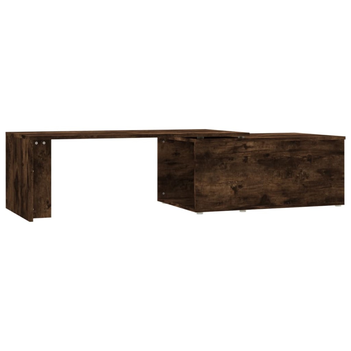 vidaXL Τραπεζάκι Σαλονιού Καπνιστή Δρυς 150x50x35 εκ. Επεξεργ. Ξύλο