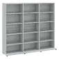 vidaXL Έπιπλο για CD Γκρι Sonoma 102x23x89,5 εκ. Επεξεργασμένο Ξύλο