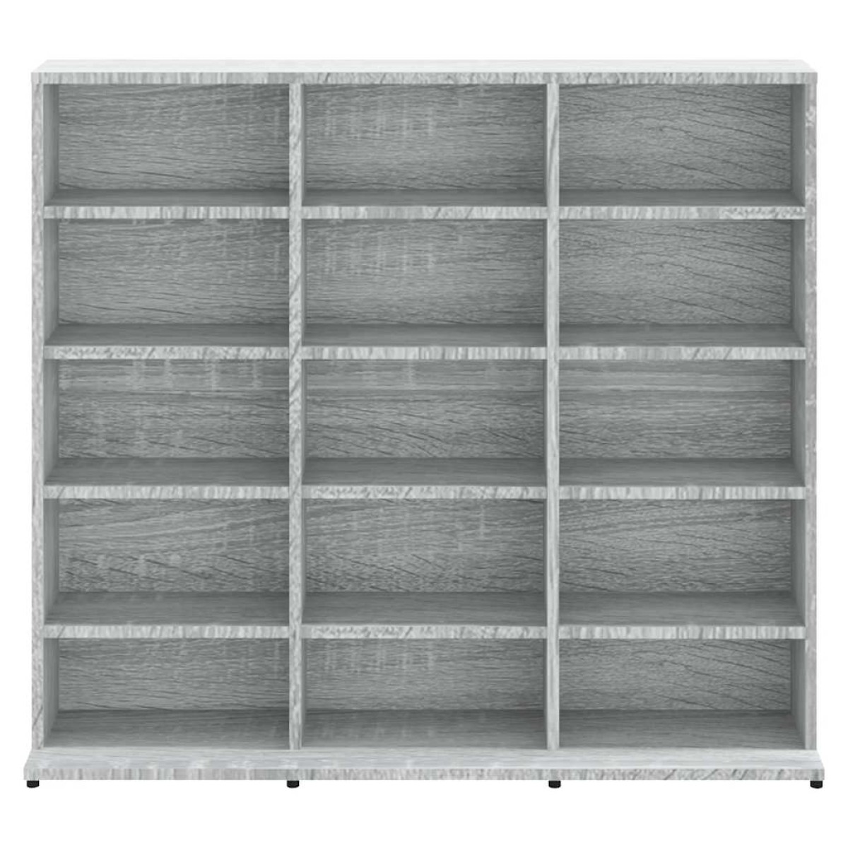 vidaXL Έπιπλο για CD Γκρι Sonoma 102x23x89,5 εκ. Επεξεργασμένο Ξύλο