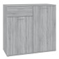vidaXL Ντουλάπι Γκρι Sonoma 80 x 36 x 75 εκ. από Επεξεργασμένο Ξύλο