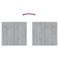 vidaXL Ντουλάπι Γκρι Sonoma 80 x 36 x 75 εκ. από Επεξεργασμένο Ξύλο