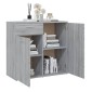 vidaXL Ντουλάπι Γκρι Sonoma 80 x 36 x 75 εκ. από Επεξεργασμένο Ξύλο