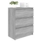 vidaXL Συρταριέρα Γκρι Sonoma 60 x 35 x 76 εκ. από Επεξεργασμένο Ξύλο