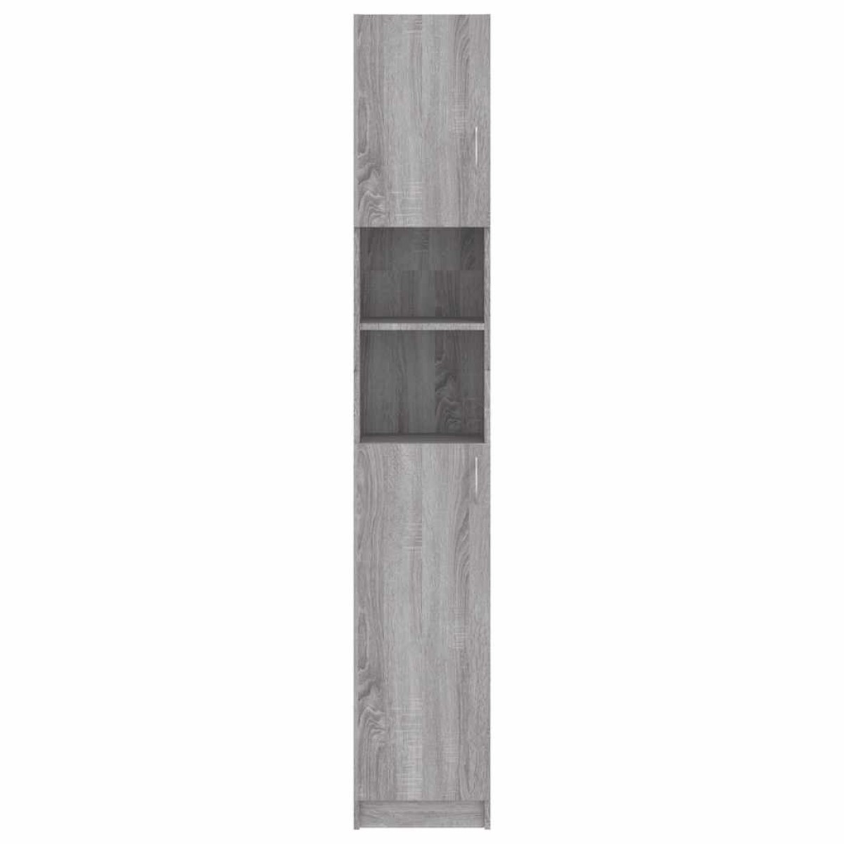 vidaXL Ντουλάπι Μπάνιου Γκρι Sonoma 32x25,5x190 εκ. Επεξεργασμένο Ξύλο