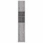 vidaXL Ντουλάπι Μπάνιου Γκρι Sonoma 32x25,5x190 εκ. Επεξεργασμένο Ξύλο