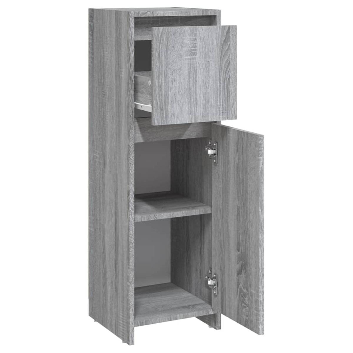 vidaXL Ντουλάπι Μπάνιου Γκρι Sonoma 30x30x95 εκ. Επεξεργασμένο Ξύλο