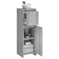 vidaXL Ντουλάπι Μπάνιου Γκρι Sonoma 30x30x95 εκ. Επεξεργασμένο Ξύλο