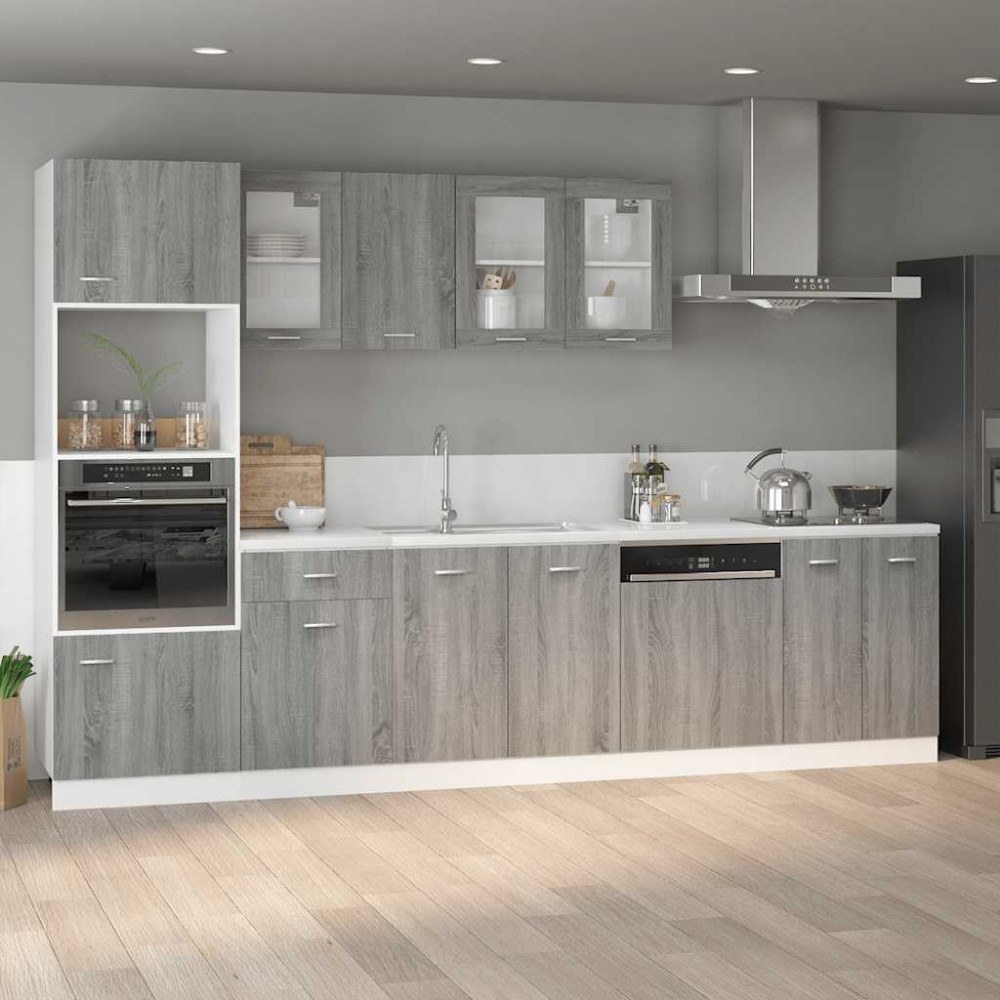 vidaXL Ντουλάπι "Lyon" Γκρι Sonoma 60x46x81,5 εκ. από Τεχνητό Ξύλο