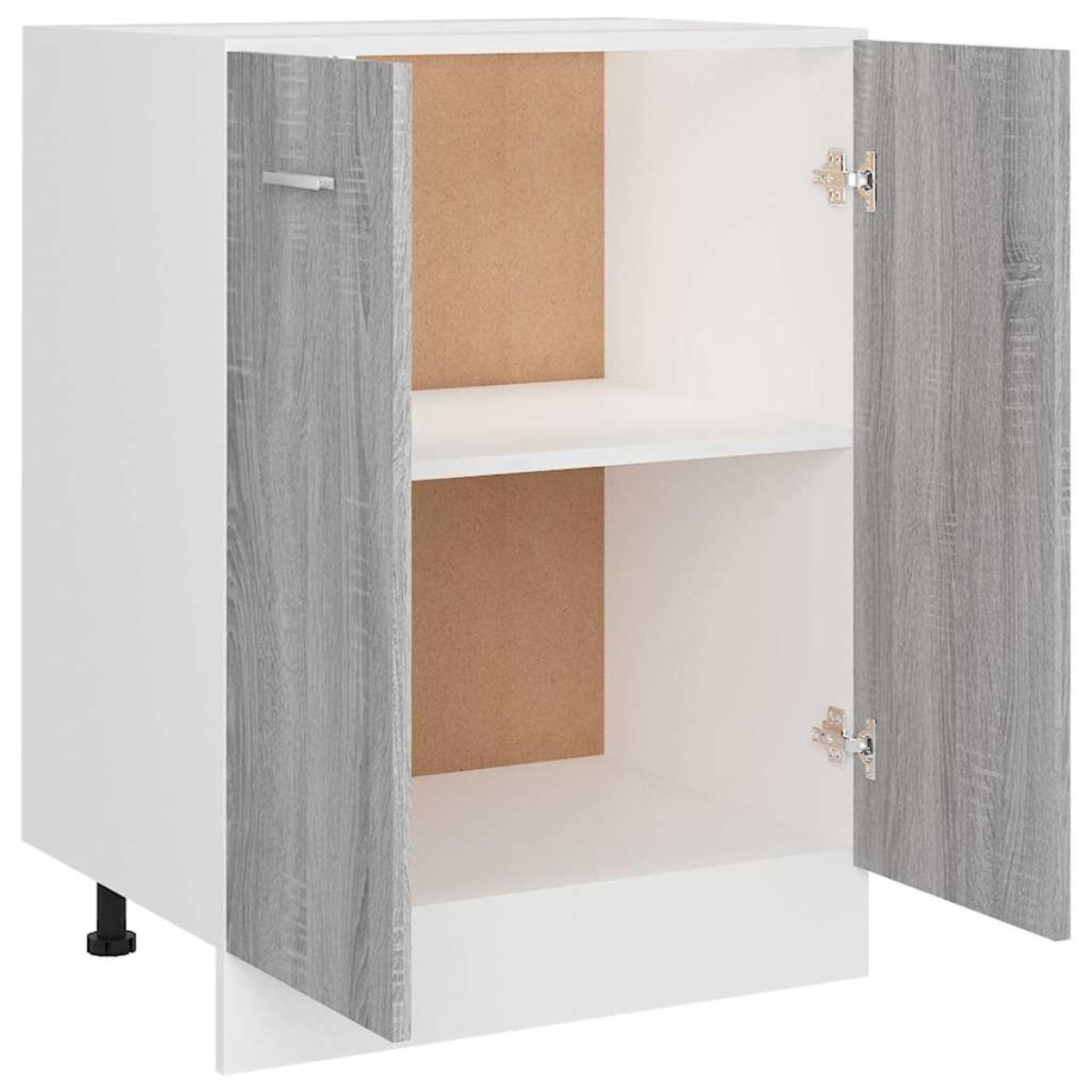 vidaXL Ντουλάπι Γκρι Sonoma 60 x 46 x 81,5 εκ. από Επεξεργασμένο Ξύλο