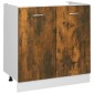 vidaXL Ντουλάπι Νεροχύτη Καπνιστή Δρυς 80x46x81,5 εκ. Επεξεργ. Ξύλο
