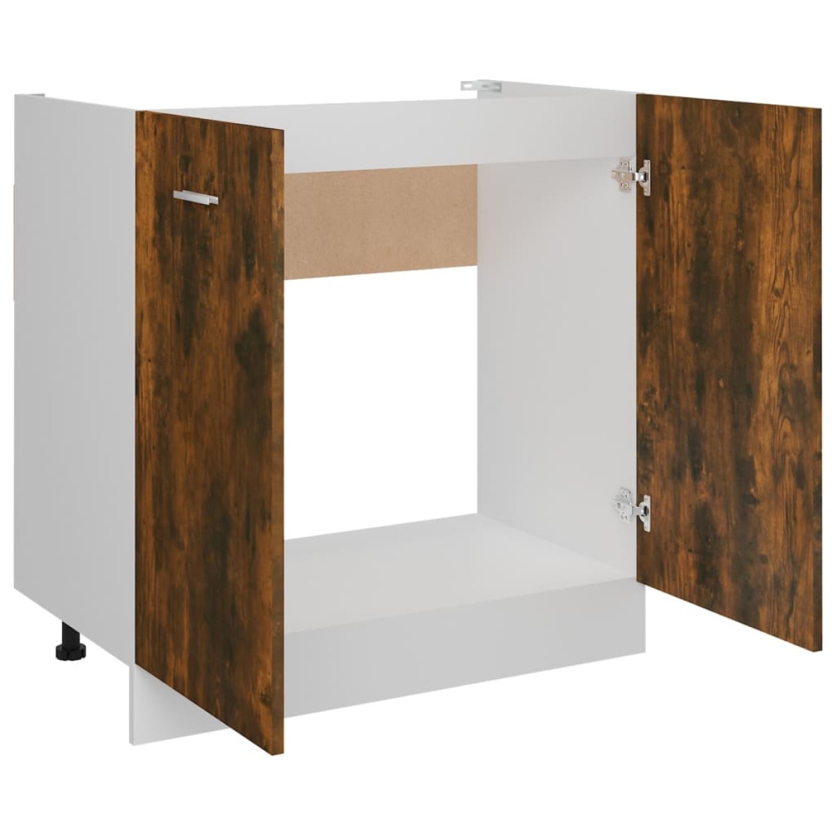 vidaXL Ντουλάπι Νεροχύτη Καπνιστή Δρυς 80x46x81,5 εκ. Επεξεργ. Ξύλο