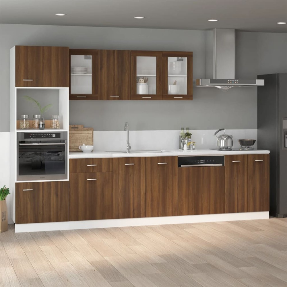 vidaXL Ντουλάπι Νιπτήρα "Lyon" Καφέ Δρυς 80x46x81,5 εκ. από Τεχνητό Ξύλο