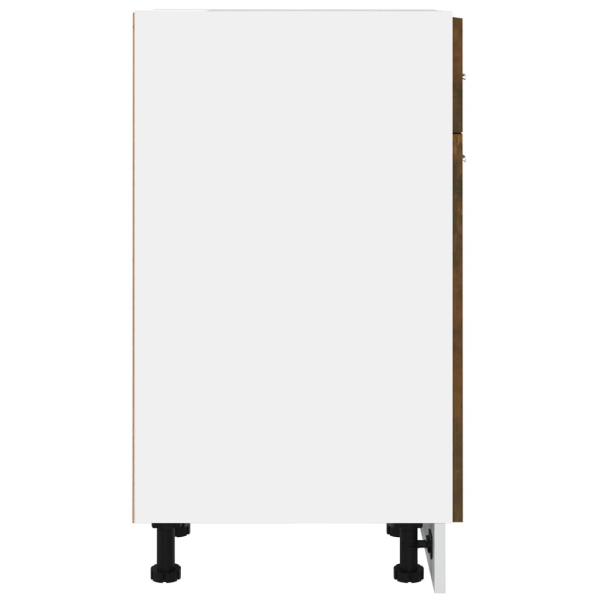 vidaXL Έπιπλο Με Συρτάρι Καπνιστή Δρυς 30x46x81,5 εκ. Επεξεργ. Ξύλο