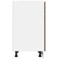 vidaXL Έπιπλο Με Συρτάρι Καπνιστή Δρυς 30x46x81,5 εκ. Επεξεργ. Ξύλο