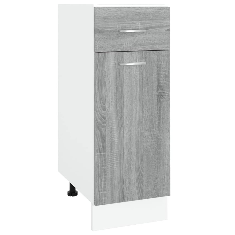 vidaXL Ντουλάπι με Συρτάρια "Lyon" Γκρι Sonoma 30x46x81,5 εκ. από Τεχνητό Ξύλο