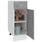 vidaXL Έπιπλο Με Συρτάρι Γκρι Sonoma 30x46x81,5 εκ. Επεξεργασμένο Ξύλο