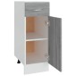 vidaXL Έπιπλο Με Συρτάρι Γκρι Sonoma 30x46x81,5 εκ. Επεξεργασμένο Ξύλο