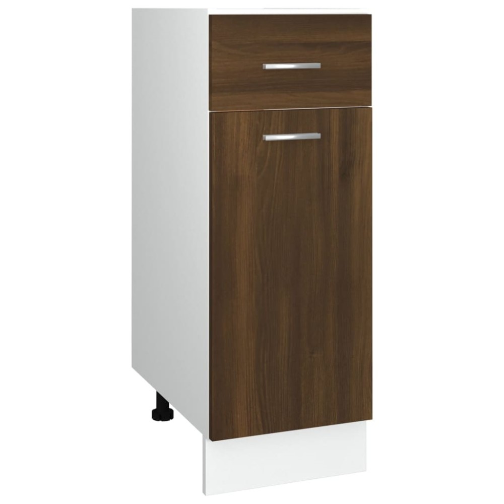 vidaXL Ντουλάπι με Συρτάρια "Lyon" Καφέ Δρυς 30x46x81,5 εκ. από Τεχνητό Ξύλο