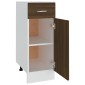 vidaXL Έπιπλο Με Συρτάρι Καφέ Δρυς 30 x 46 x 81,5 εκ. Επεξεργ. Ξύλο