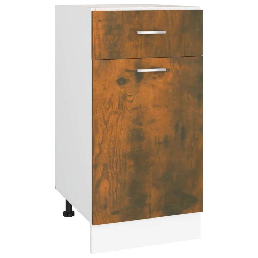 vidaXL Ντουλάπι με Συρτάρια "Lyon" Καπνιστή Δρυς 40x46x81,5 εκ. από Τεχνητό Ξύλο