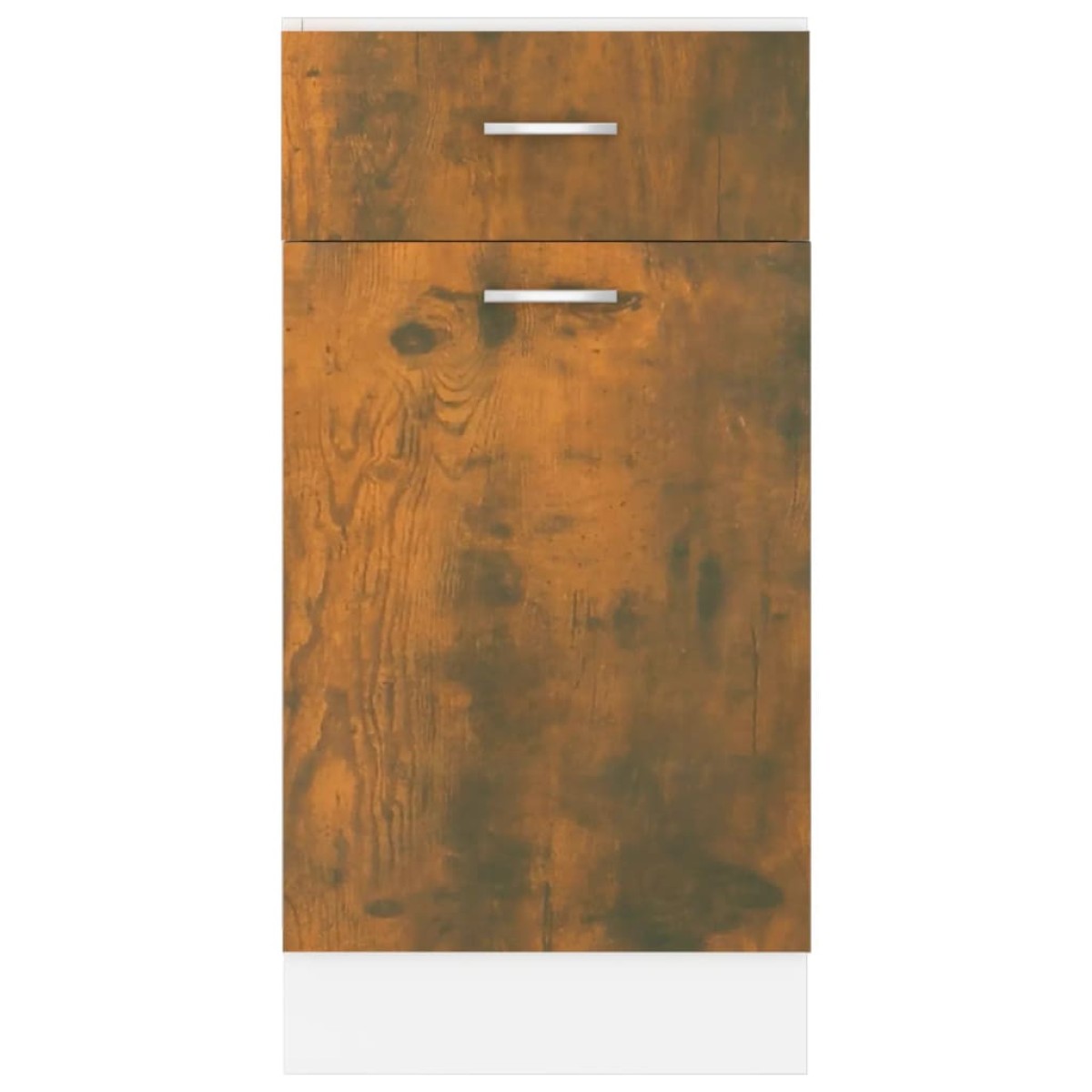 vidaXL Έπιπλο Με Συρτάρι Καπνιστή Δρυς 40x46x81,5 εκ. Επεξεργ. Ξύλο