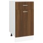 vidaXL Έπιπλο Με Συρτάρι Καφέ Δρυς 40 x 46 x 81,5 εκ. Επεξεργ. Ξύλο
