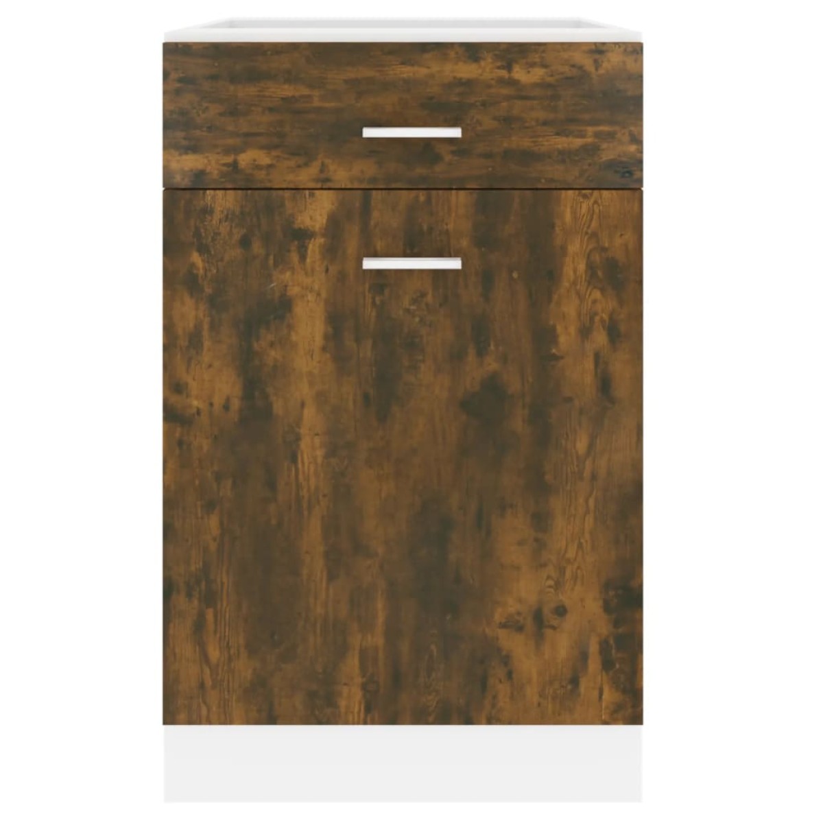 vidaXL Έπιπλο Με Συρτάρι Καπνιστή Δρυς 50x46x81,5 εκ. Επεξεργ. Ξύλο