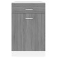 vidaXL Έπιπλο Με Συρτάρι Γκρι Sonoma 50x46x81,5 εκ. Επεξεργ. Ξύλο