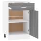 vidaXL Έπιπλο Με Συρτάρι Γκρι Sonoma 50x46x81,5 εκ. Επεξεργ. Ξύλο