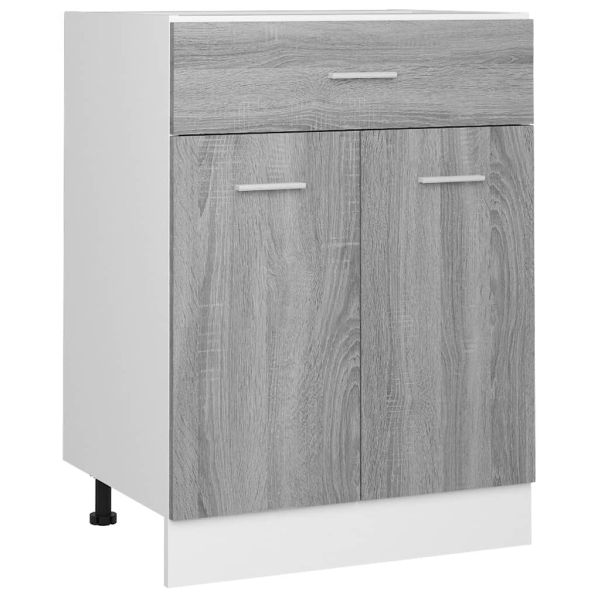 vidaXL Έπιπλο Με Συρτάρι Γκρι Sonoma 60x46x81,5 εκ. Επεξεργ. Ξύλο